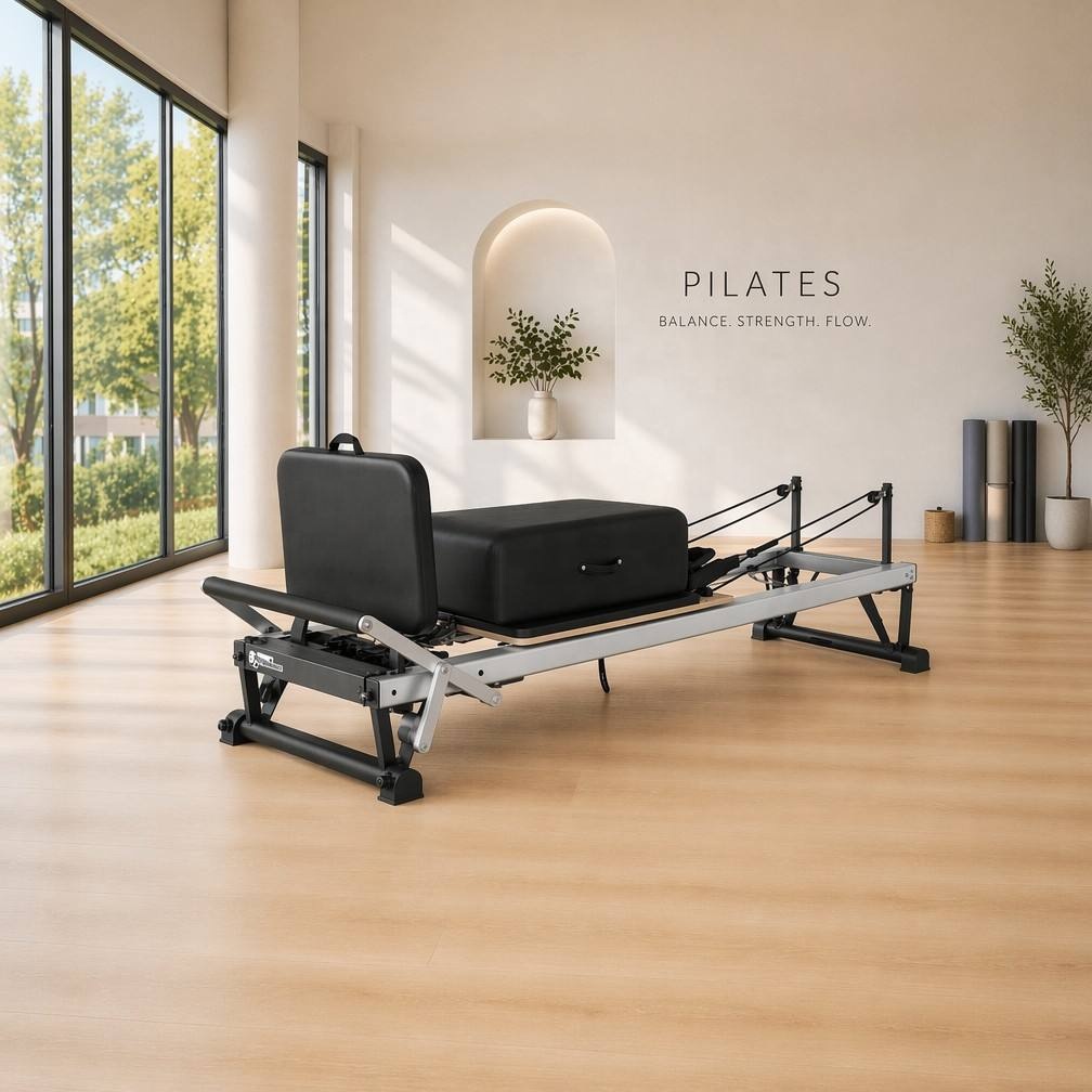 Yoga Fitness Reformer - Neues Design Heim-Yoga-Studio Fitness Pilates-Ausrüstung Aluminium