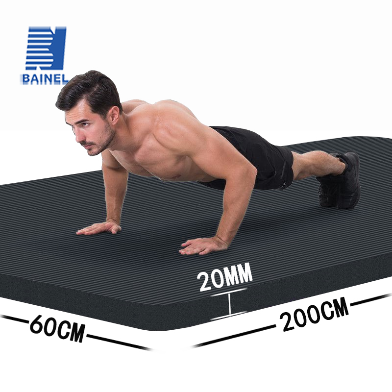 Yoga Fitness Health - 20-mm-Yogamatte, extra lang und dick, speziell
