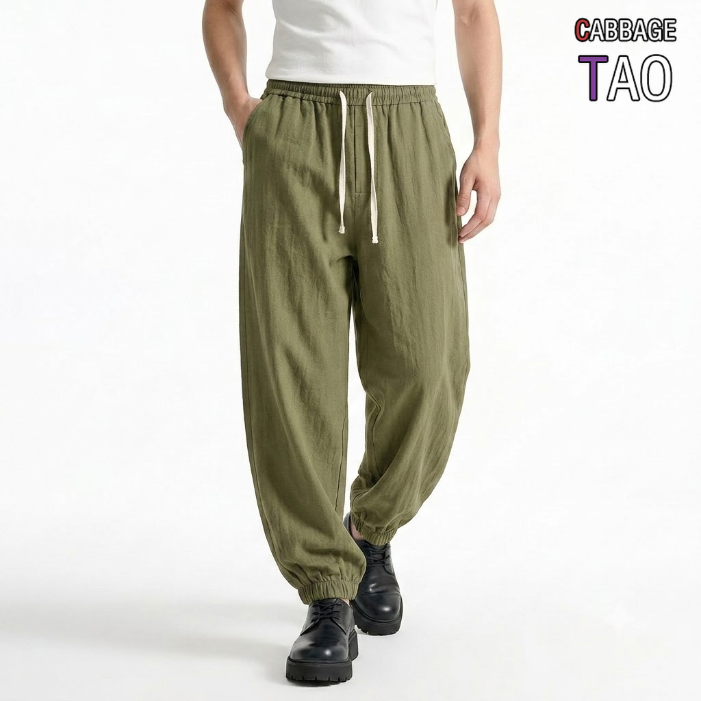 Yoga Daily Fitness - Herren Lose Freizeithose mit Kordelzug, Baggy