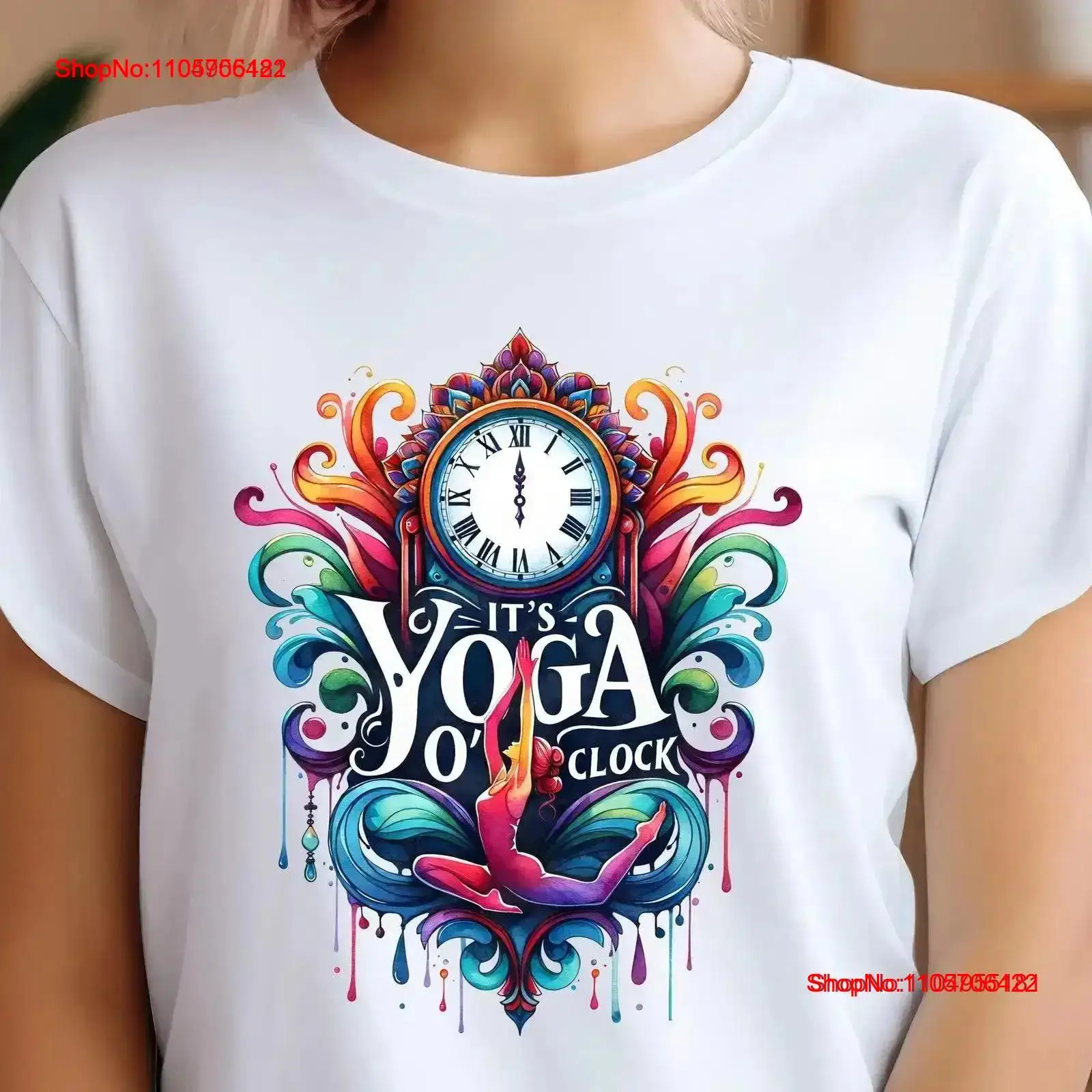 Yoga And Fitness Instructor - Yoga-T-Shirt „It's O'Clock Meditation“ – Premium-Yogi-Trainings-
