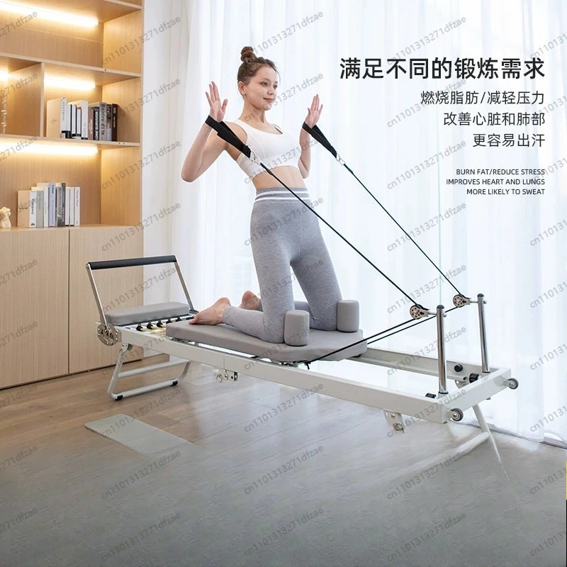 Yoga Fitness Reformer - Heim-Fitness Pilates Reformer Ausrüstung, Großes Faltbares