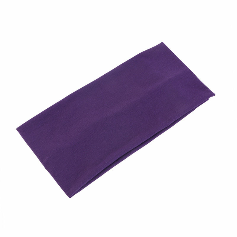 Yoga Daily Fitness - Einfarbiges Unisex-Stirnband, elastisches, breites Sport-Schweißband, Yoga,